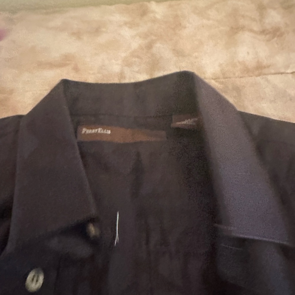 Perry Ellis Deep Brown Button-Up Shirt NWT MED - Picture 4 of 8